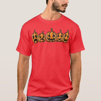 Happy Halloween Jack O Lantern Scary Carved Pumpki T-Shirt