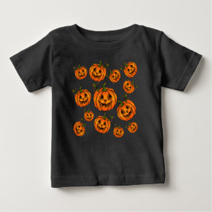 Happy Halloween jack-o-lantern, trick o treat Baby T-Shirt