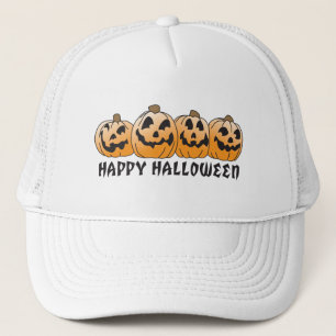 Happy Halloween Jack-O-Lantern Trucker Hat