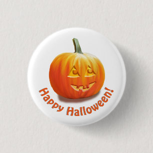 Happy Halloween Jack o'Lantern 3 Cm Round Badge