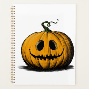 Happy Halloween Jack O'Lantern Adult Natural Planner
