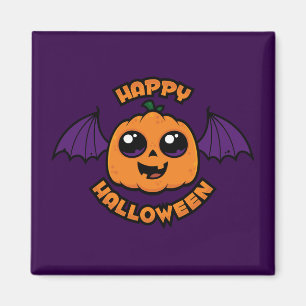 Happy Halloween Kawaii Pumpkin Spooky Cuteness Magnet