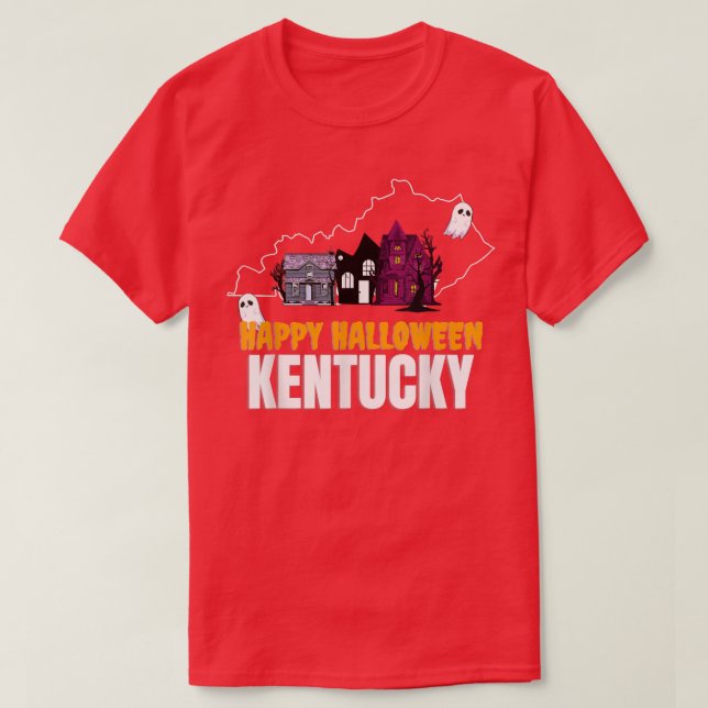 Happy Halloween Kentucky  T-Shirt (Design Front)