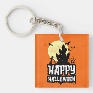 Happy Halloween Key Ring