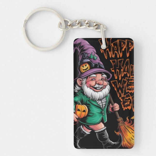 Happy Halloween  Key Ring (Front)