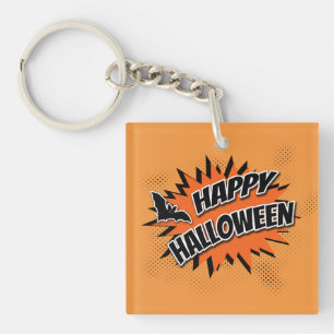 Happy Halloween Key Ring