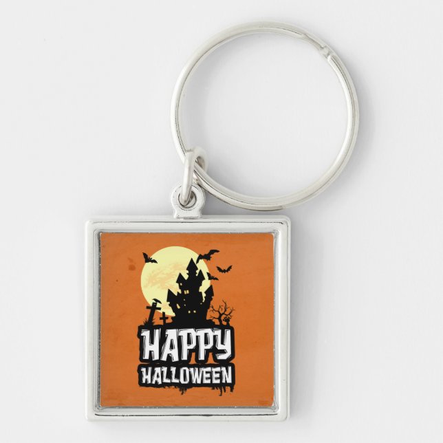 Happy Halloween Key Ring (Front)
