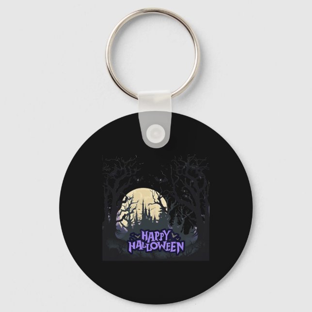 Happy Halloween  Key Ring (Front)