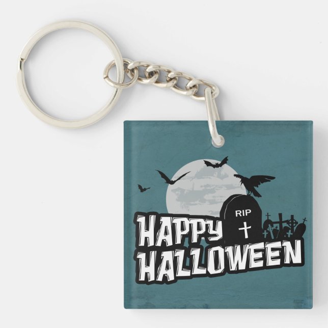 Happy Halloween Key Ring (Front)