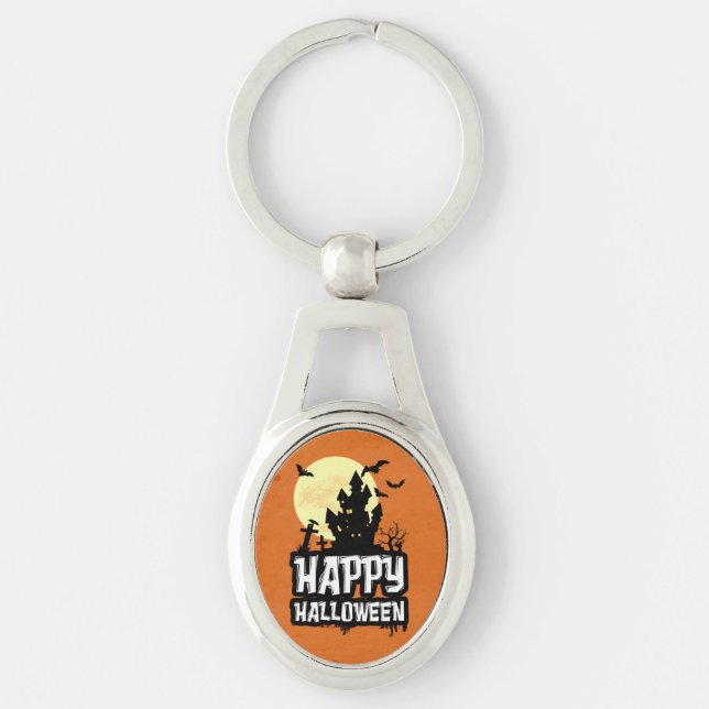 Happy Halloween Key Ring (Front)