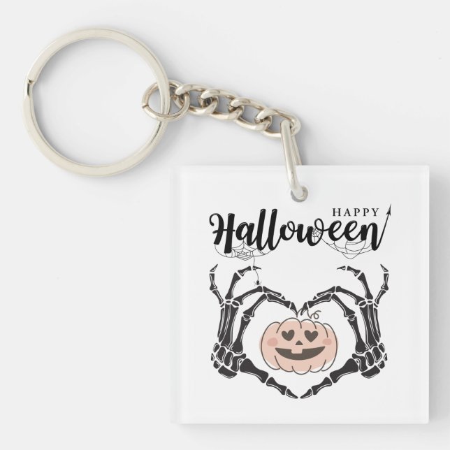Happy Halloween  Key Ring (Front)