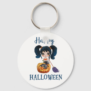 Happy Halloween keychain Creepy Mermaid keychain