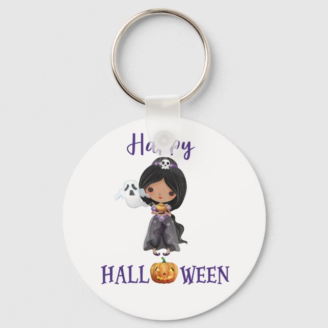Happy Halloween keychain Creepy Princess keychain (Front)