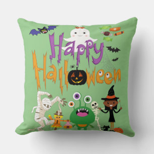 Happy Halloween Kids Cute and Spooky      Cushion