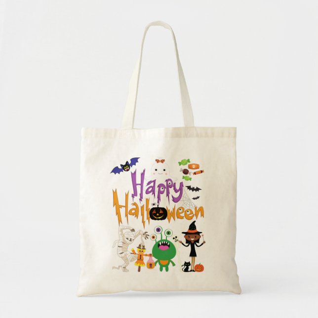 Happy Halloween Kids Cute and Spooky    Tote Bag (Front)