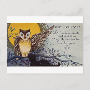Happy Halloween Kindred Spirits Postcard