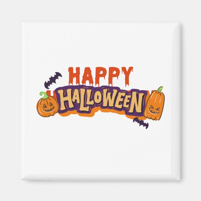 Happy Halloween Kitchen Magnet Accessories 2024 (Front)