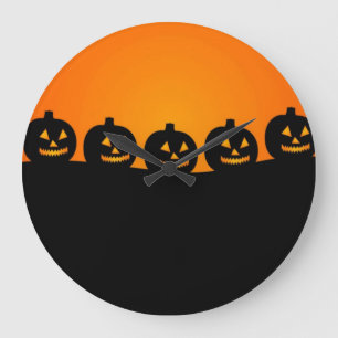 Happy Halloween Large Clock