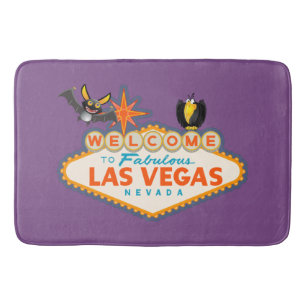 Happy Halloween Las Vegas Style Bath Mat