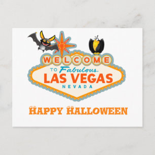 Happy Halloween Las Vegas Style Postcard