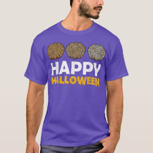 Happy Halloween Lazy Costume Cute Pumpkin Leopard T-Shirt