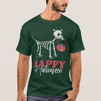 Happy Halloween Lazy Halloween Costume Dog Trick O T-Shirt