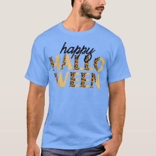 Happy Halloween Leopard Cheetah Print Costume For T-Shirt