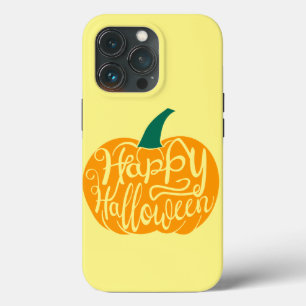 Happy Halloween lettering on carved pumpkin iPhone 13 Pro Case