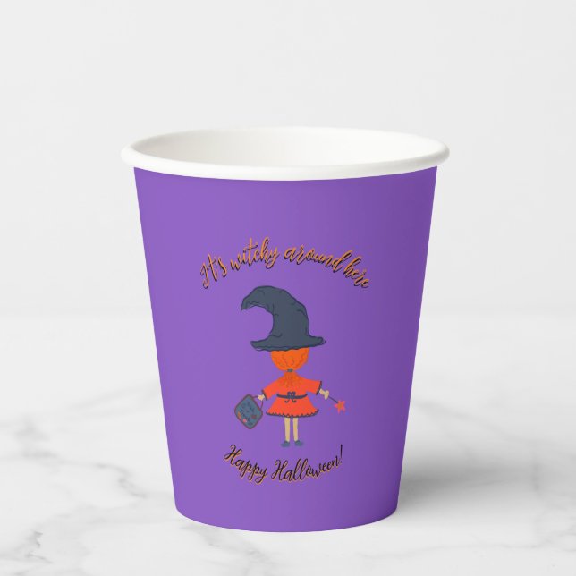 Happy Halloween little witch Paper cup (Front)