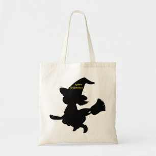 "HAPPY HALLOWEEN" LITTLE WITCH TOTE BAG