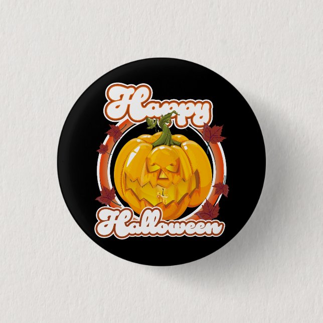 Happy Halloween logo 3 Cm Round Badge (Front)