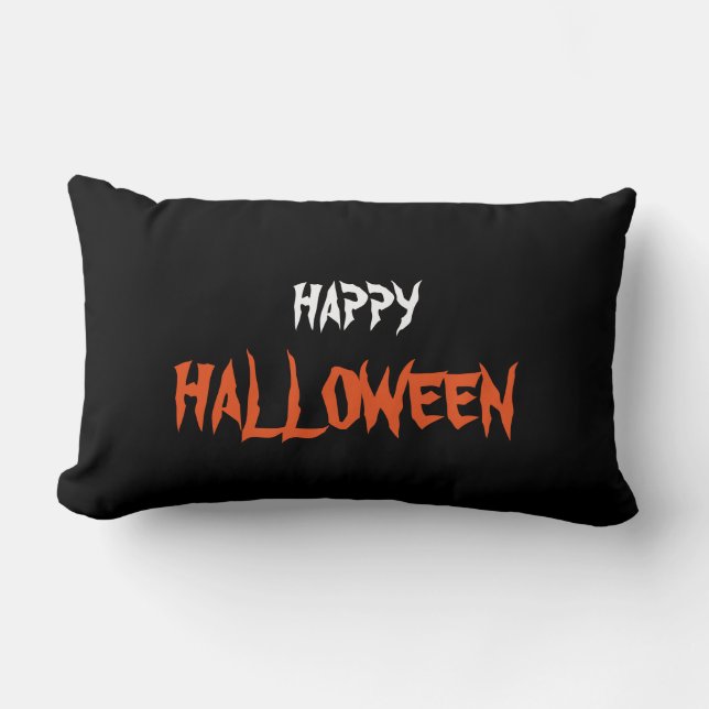 Happy Halloween Lumbar Cushion (Front)