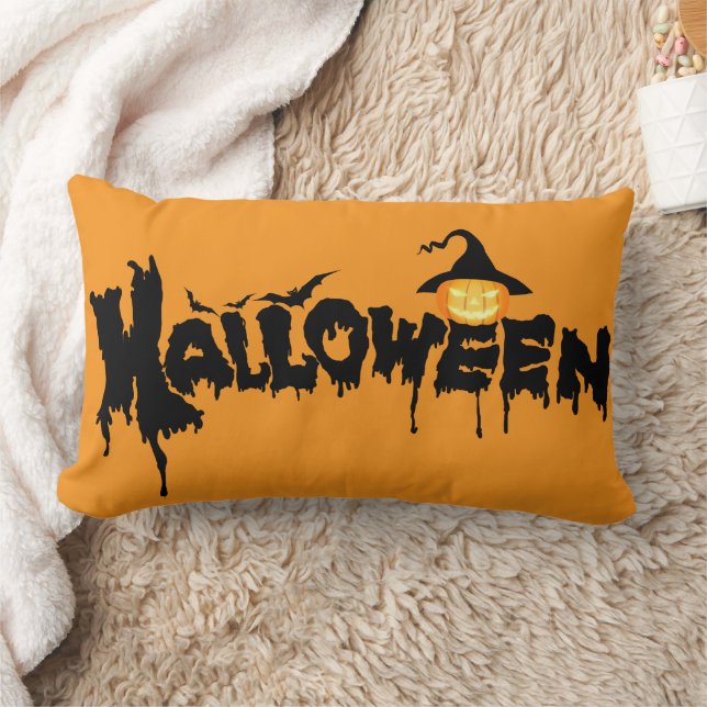 HAPPY HALLOWEEN LUMBAR CUSHION (Blanket)