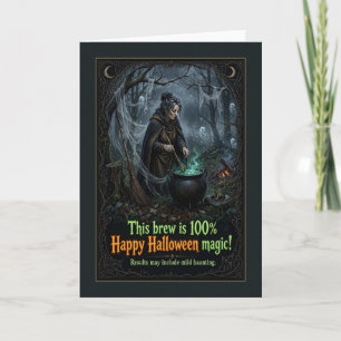 Happy Halloween Magic Witch Brew Card