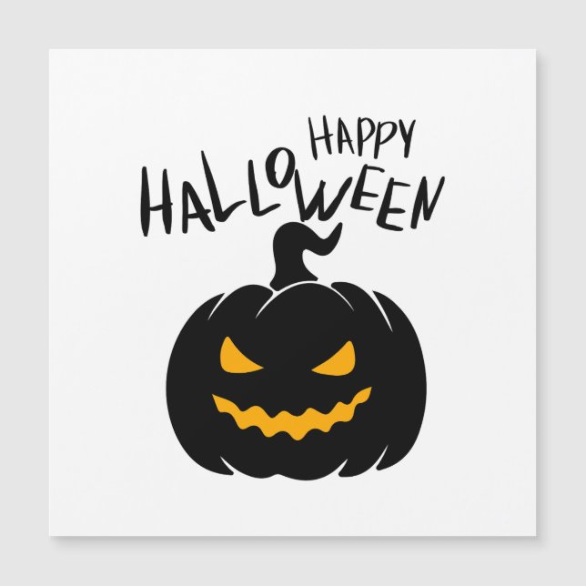 Happy Halloween Magnetic Card (Front)