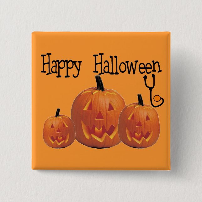 Happy Halloween MEDICAL T-shirts 15 Cm Square Badge (Front)