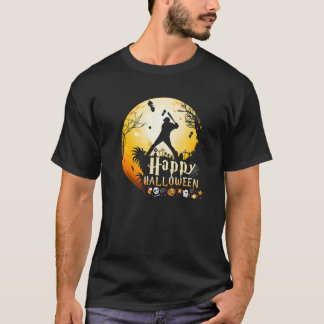 Happy Halloween Men Boys Baseball Halloween Sport T-Shirt