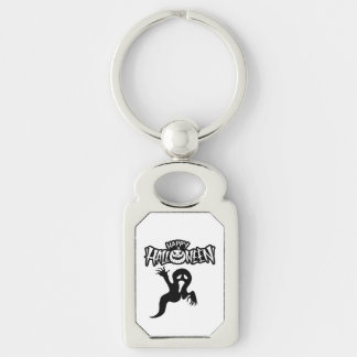 Happy Halloween Metal Keyring