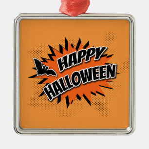 Happy Halloween Metal Tree Decoration