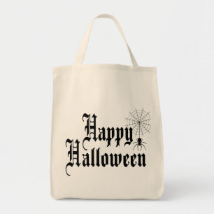 Happy Halloween minimalist typography Tote Bag