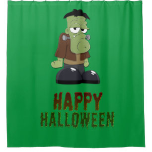 Happy Halloween Monster Shower Curtain