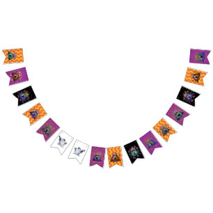 Happy Halloween Monster Trick or Treat Bunting