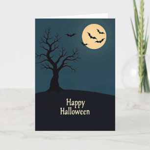 Happy Halloween Moon Card