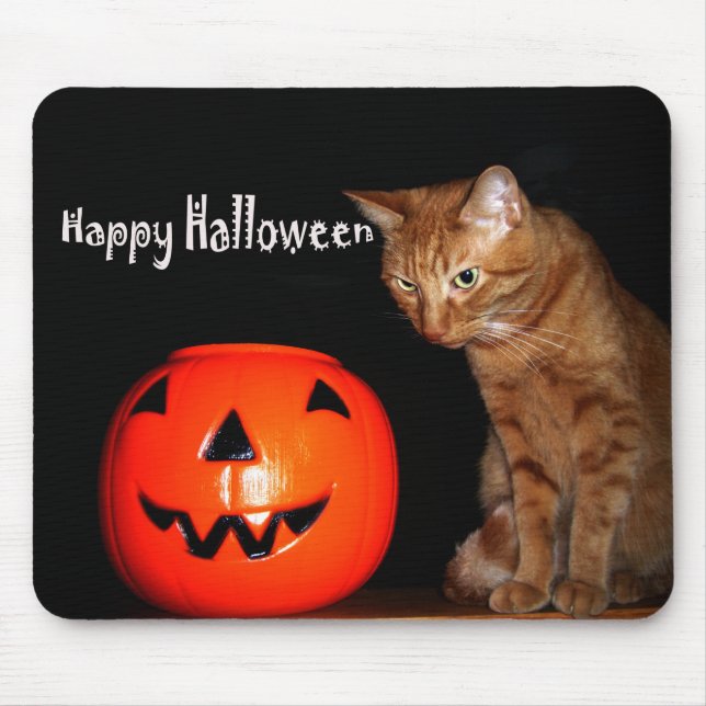 Happy Halloween Mouse Mat (Front)