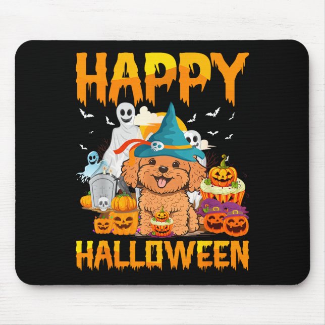 Happy halloween  mouse mat (Front)