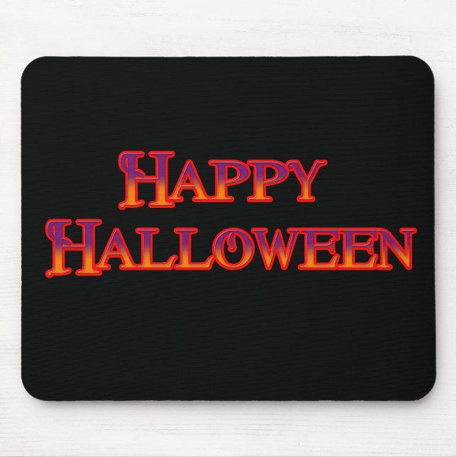 Happy Halloween Mouse Mat (Front)