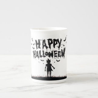 Happy Halloween:Mug with Mysterious Silhouette Bone China Mug