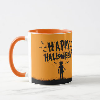 Happy Halloween:Mug with Mysterious Silhouette Mug