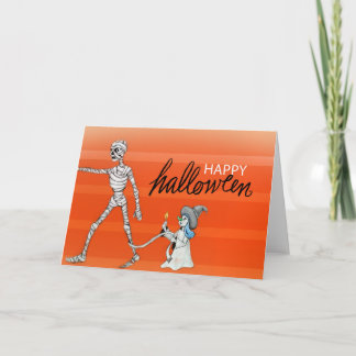 Happy Halloween - Mummy and Witch Card