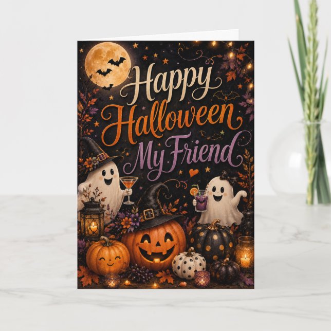 Happy Halloween My Friend Card (Front)